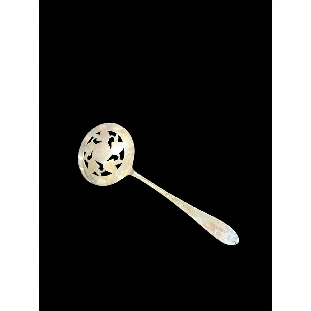 Original Rogers Silverplate Tomato Serving Spoon, International Silver Co